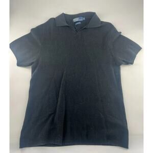 Ralph Lauren Cotton Sweater Pullover Womens M Short Sleeve Plain Top Minimalist